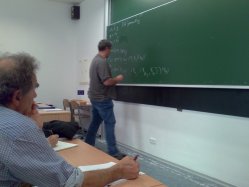 Yuri Sachkov giving lecture